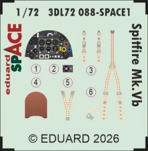 Eduard 3DL72088 Spitfire Mk. Vb SPACE IBG 1/72