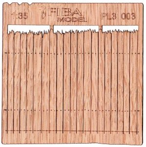 Model scene PL3-003 Wooden fence type 3 / Drewniany płot 1/35