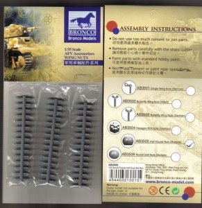 Bronco AB3505 Half Round Bolt Nuts 1/35