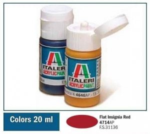 Italeri 4714AP FLAT INSIGNIA RED 20ml 