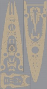 Pontos 35014WD1 DKM Tirpitz Wooden Deck set (1:350)