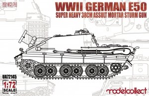 Modelcollect UA72145 WWII German E-50 super heavy 38cm assult mortar sturm gun 1/72