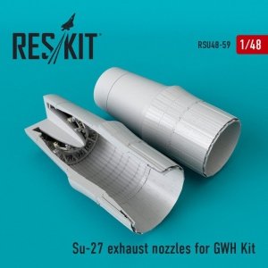 RESKIT RSU48-0059 Su-27 exhaust nozzles for Great Wall Hobby kit 1/48