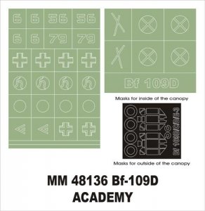 Montex MM48136 Bf-109D ACADEMY