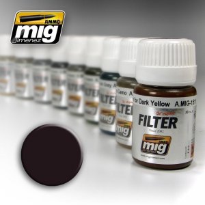 AMMO of Mig Jimenez 1506 BROWN FOR DARK GREEN 35ml