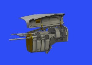 Eduard 648533 P-38F/ G nose gun bay 1/48 TAMIYA
