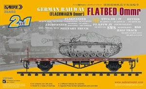 Sabre 35A03 German Railway Flatbed Ommr 1/35