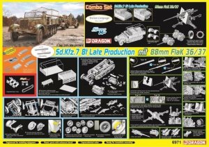 Dragon 6971 Sd.Kfz. 7 Late Production mit 8.8cm FlaK 36/37 1/35