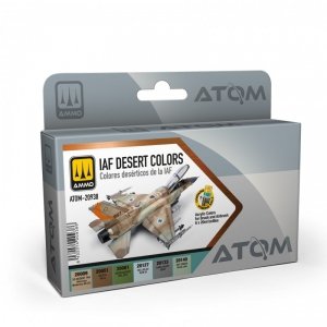 AMMO by Mig Jimenez 20938 ATOM IAF Desert Colors Set 6x20ml