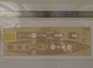 Wood Hunter W35071 HMS Dreadnought 1915 wooden deck for TRUMPETER 05329 1/350