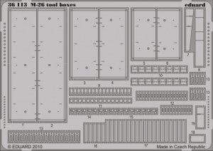 Eduard 36113 M-26 tool boxes 1/35 Hobby boss