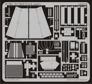 Eduard 36005 M-2 Half Track engine 1/35 Dragon