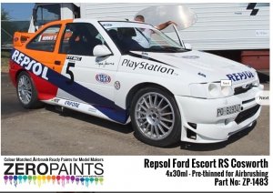 Zero Paints ZP-1483 Repsol Ford Escort RS Cosworth Paint Set 4x30ml 