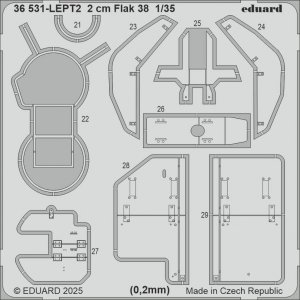 Eduard 36531 2 cm Flak 38 ICM 1/35