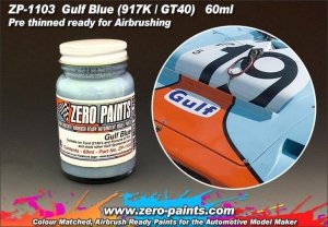 Zero Paints ZP-1103 Gulf Blue Paint for 917's and GT40's etc 60ml