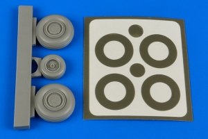 Aires 7306 Su-27 Flanker late wheels paint masks 1/72 Other