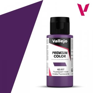 Vallejo 62037 Fluorescent Violet - Premium Color 60ml