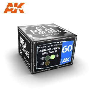 AK Interactive RCS060 AERONÁUTICA MILITAR II (P-39, GLADIATOR, BLENHEIM, CURTISS…1940/1950S) 3x10ml
