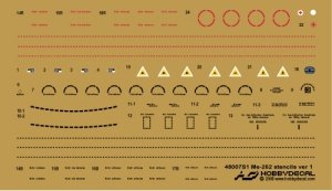 HobbyDecal ST48007V1 Me-262 Stencils ver 1 1/48
