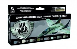 Vallejo 71605 Soviet / Russian colors MiG-29 Fulcrum from 80 to present 8x17 ml