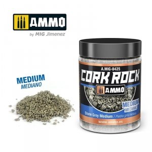 AMMO of Mig Jimenez 8425 CREATE CORK Stone Grey Medium 100ml