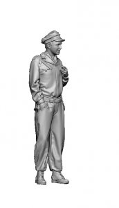 Glowel Miniatures 35058 German Tank Crewman Normandy 1944 (1 Figure, 3D Printed) 1/35