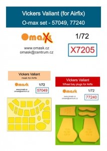 Omask X7205 Vickers Valiant O-max set (for Airfix) 1/72