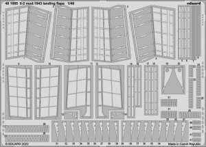 Eduard 481085 Il-2 mod. 1943 landing flaps ZVEZDA 1/48