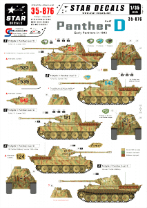 Star Decals 35-876 Panther Ausf D Summer of 43 1/35