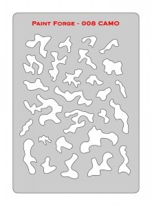 Paint Forge PFST008M STENCIL - CAMO
