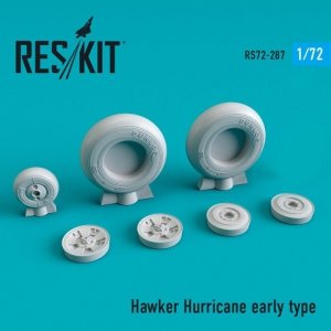 RESKIT RS72-0287 Hawker Hurricane wheels set early type 1/72