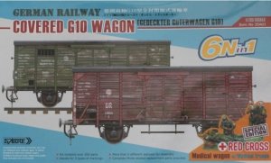 Sabre Model 35A01-RCSP German Railway Covered G10 Wagon - Red Cross Gedeckter Güterwagen G10 1/35