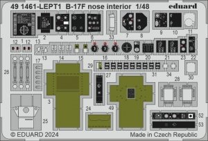 Eduard 491461 B-17F nose interior 1/48