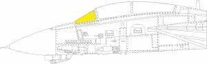 Eduard EX988 F-14B windshield TFace GWH 1/48