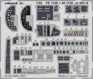 Eduard FE1159 Ju 88C-6 for ICM 1/48