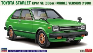 Hasegawa 20761 Toyota Starlet KP61 SE (3Door) Middle Version (1980) 1/24