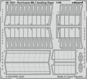 Eduard 481021 Hurricane Mk.I landing flaps for AIRFIX 1/48