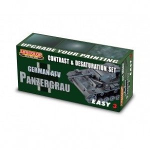 Lifecolor MS02 Acrylic paint Set Panzergrau 3x22ml