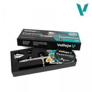 Vallejo 90002 Profinish - Aerograf Gravity System 2 in 1 - 0.2 / 0.3
