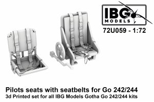 IBG 72U059 Pilots seats with seatbelts for Gotha Go-242/244 1/72