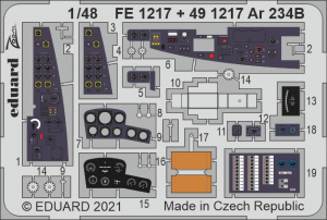 Eduard FE1217 Ar 234B HASEGAWA/HOBBY 2000 1/48
