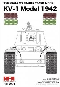 Rye Field Model 5077 KV-1 WORKABLE TRACK LINKS 1/35