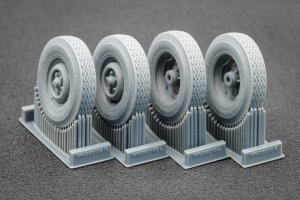 ScaleX WM 35010C ZU 23-2 Ordinary and sagged wheel set (for Trumpeter) 1/35