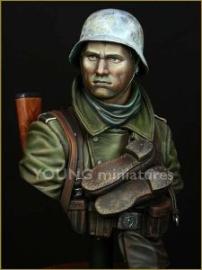 Young Miniatures YM1825 German Infantry Russian Front WWII 1/10