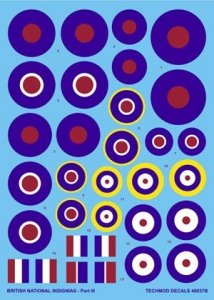 Techmod 48037 - British National Insignias III (1:48)