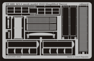 Eduard TP089 KV-1 mesh Simplified turret 1/35 Trumpeter