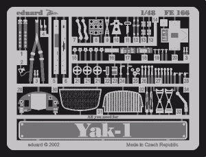 Eduard FE166 YAK-1 ACCURATE MINIATURES 1/48
