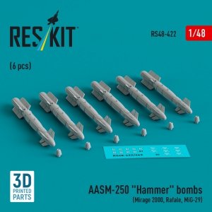 RESKIT RS48-0422 AASM-250 Hammer (6 pcs) (3D Printed) 1/48