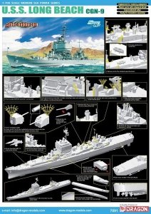 Dragon 7091 U.S.S. Long Beach CGN-9 1/700