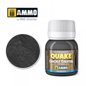 AMMO of Mig Jimenez 2183 QUAKE CRACKLE CREATOR TEXTURES Old Blacktop 40ml